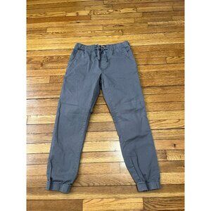 Matchstick Jogger Pants Men's Size Large Gray Chino Drawstring Stretch Waist